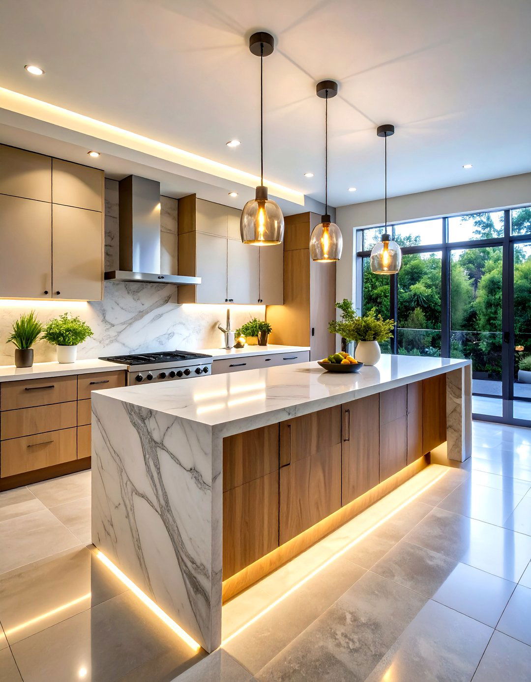Backlit Backsplash Summer Kitchen Drama - 20 Summer Kitchen Ideas