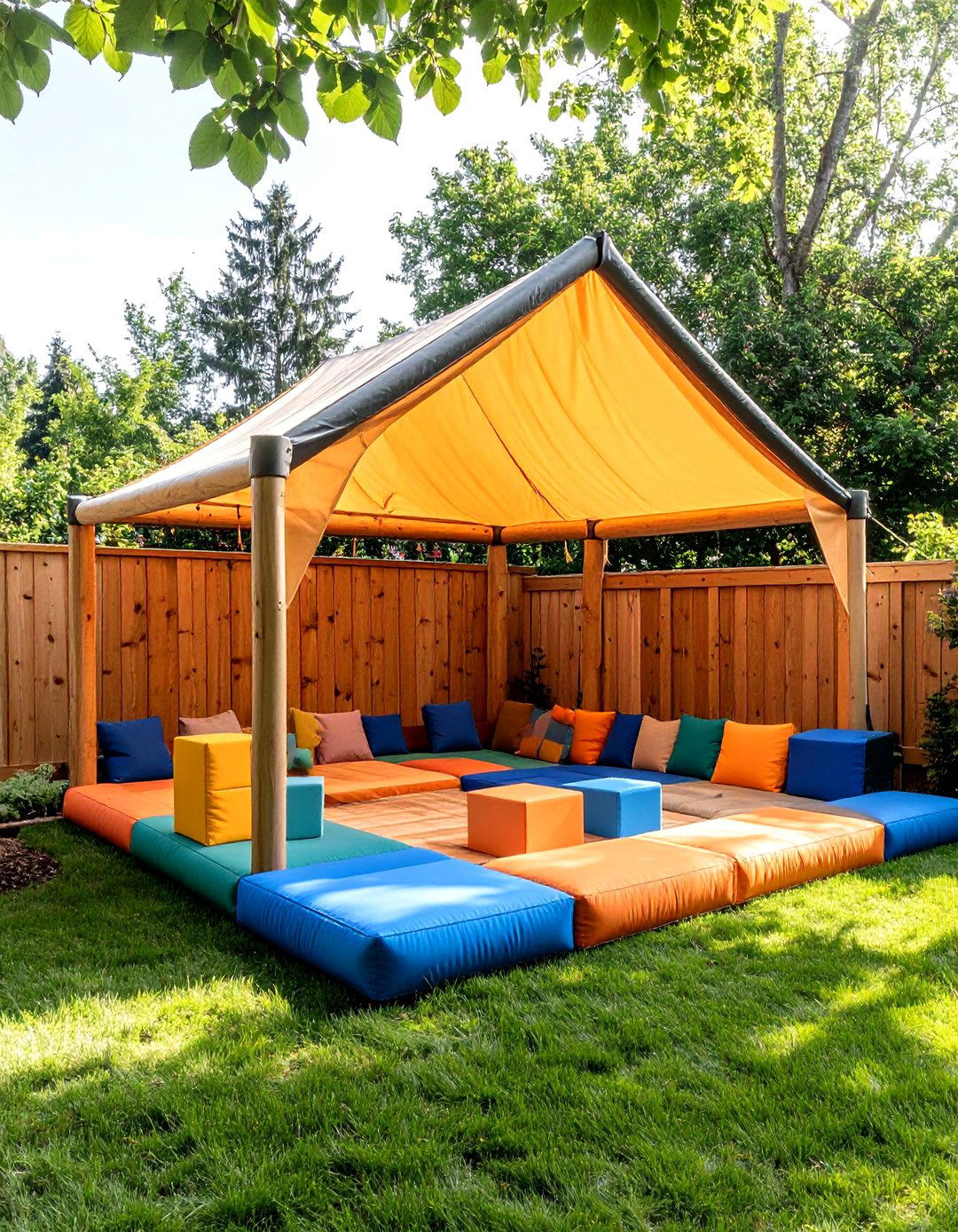 Backyard Fort Building Area for Creative Construction - 20 Backyard Ideas for Kids