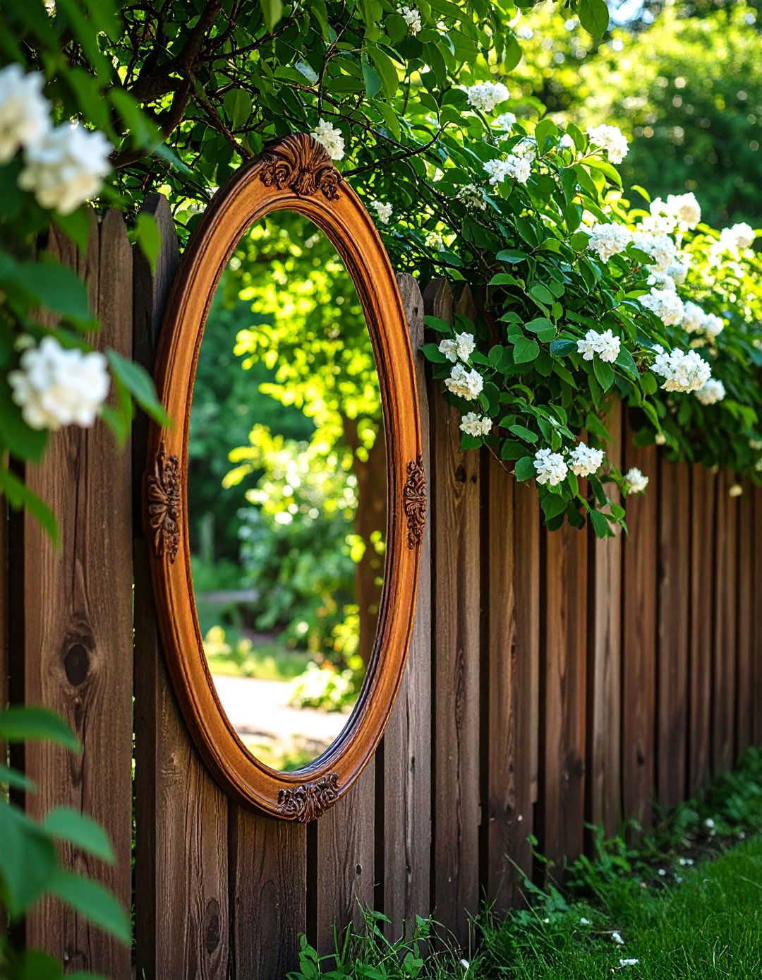 Backyard Mirror Illusion Trick - 20 Backyard Ideas on a Budget