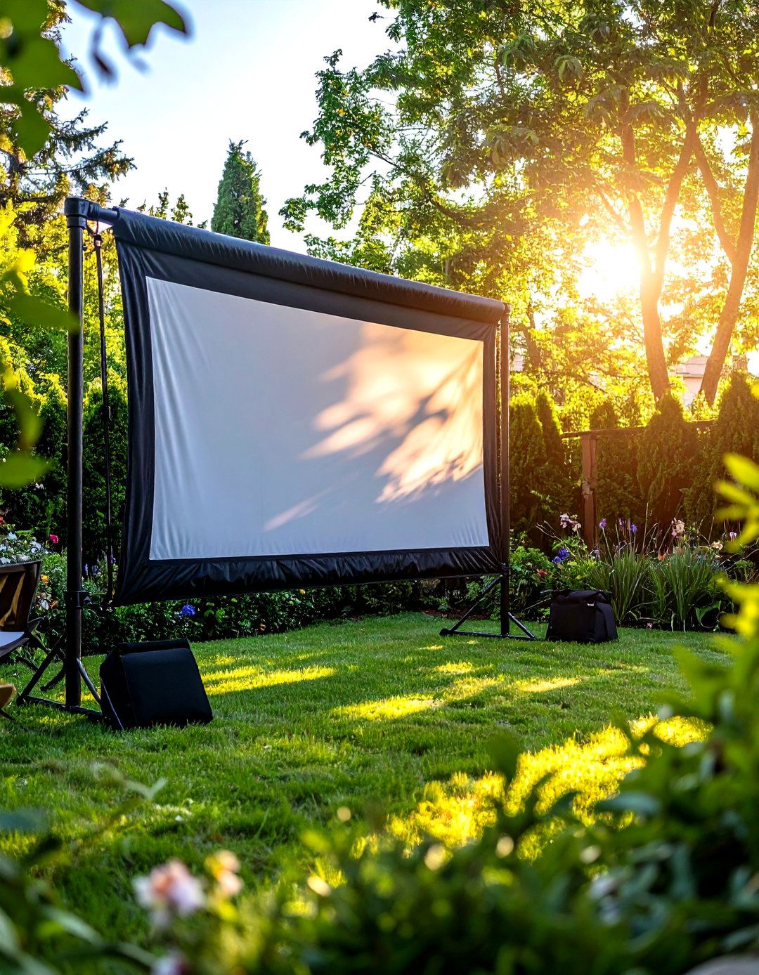 Backyard Movie Night Screen Hack - 20 Backyard Ideas on a Budget