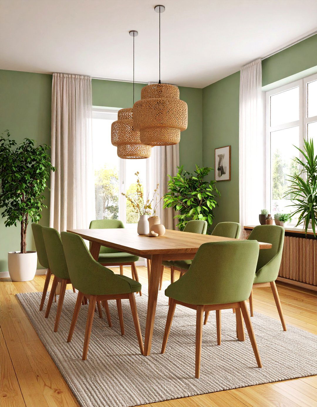 Balanced Transitional Dining Room Proportions and Scale - 20 Transitional Dining Room Ideas