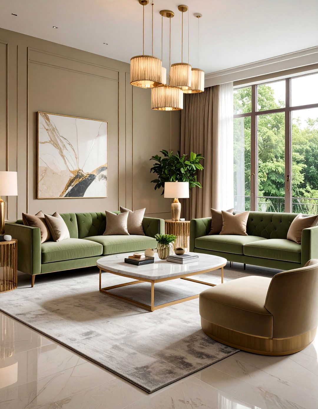 Balancing Wood Tones and Taupe - 20 Taupe Living Room Ideas