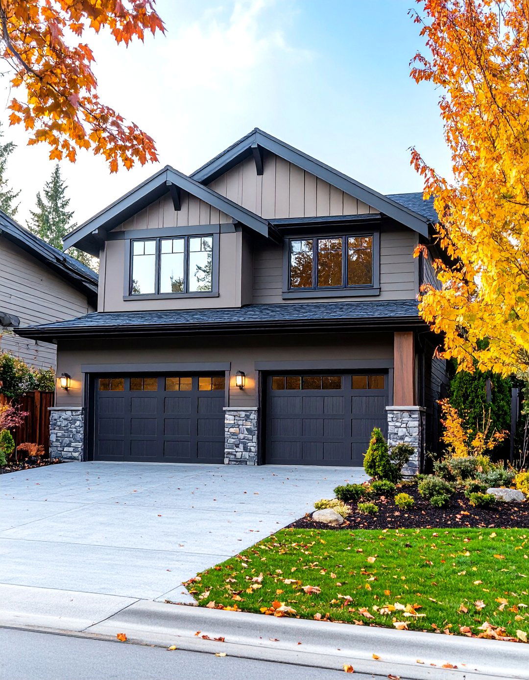 Balboa Mist Greige Paint Lightens Large Faades - 20 Greige Paint Colors for Exteriors