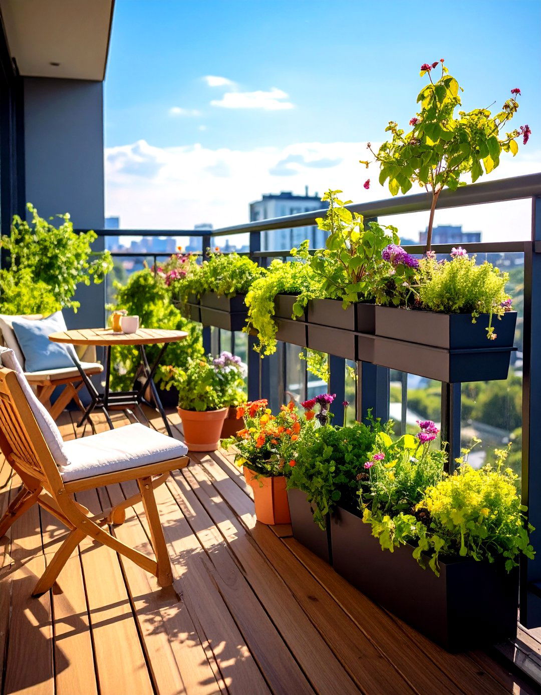 Balcony Container Garden Nook - 20 Garden Nook Ideas