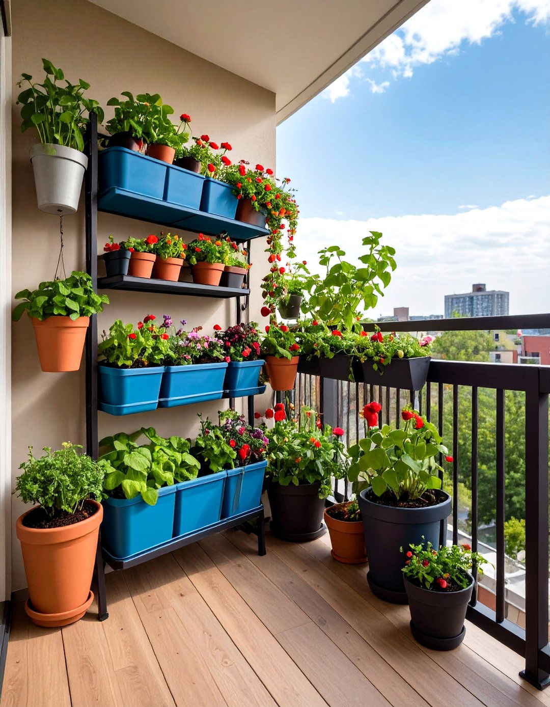 Balcony Vertical Garden Layout for Renters - 20 Garden Layout Ideas