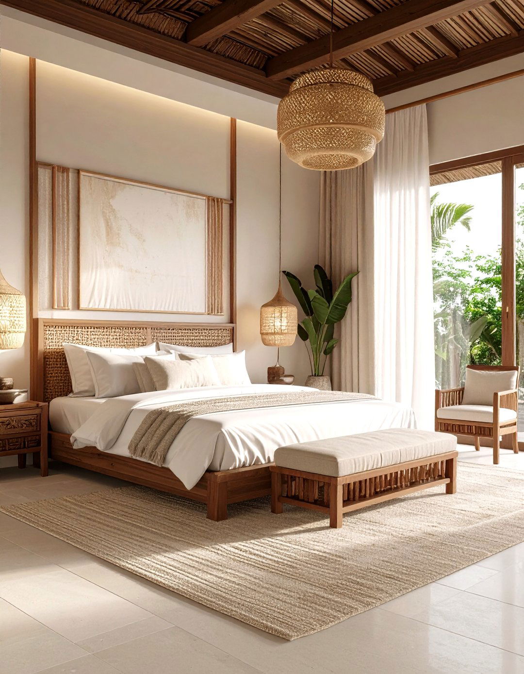 Balinese Zen Sanctuary Tropical Bedroom - 20 Tropical Bedroom Ideas