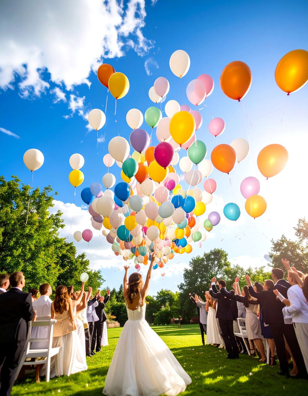 Balloon Release Wedding Send off Spectacle - 20 Wedding Send-off Ideas