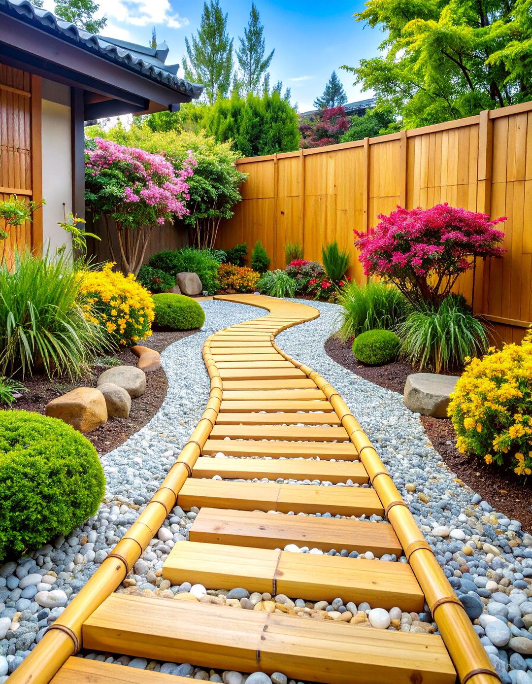 Bamboo Garden Edging for Sustainable Style - 20 Garden Edging Ideas