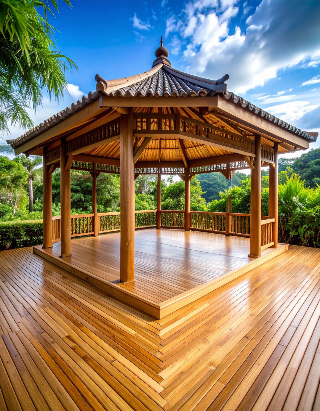Bamboo Gazebo Floor Boards - 20 Gazebo Floor Ideas