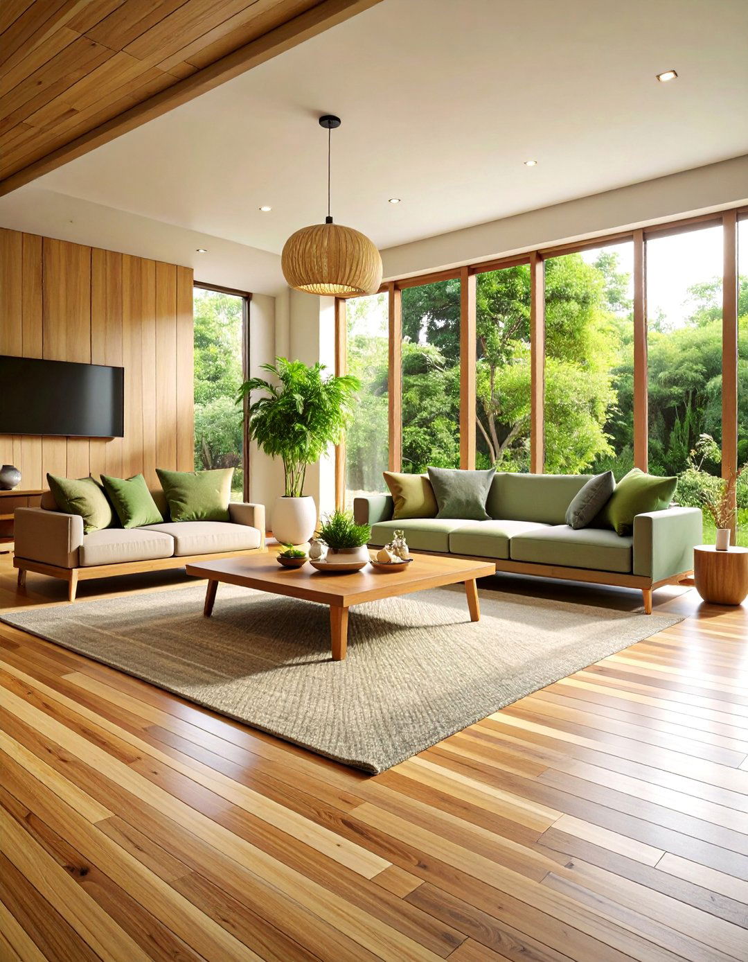 Bamboo Living Room Flooring - 20 Living Room Flooring Ideas