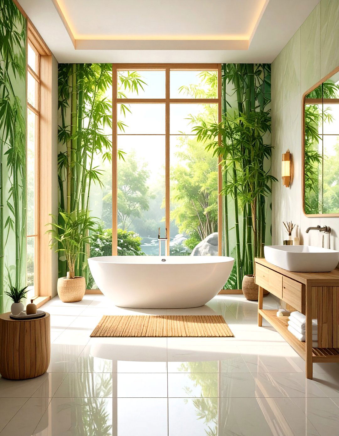 Bamboo Pattern Window Film Designs - 20 Window Film Designs