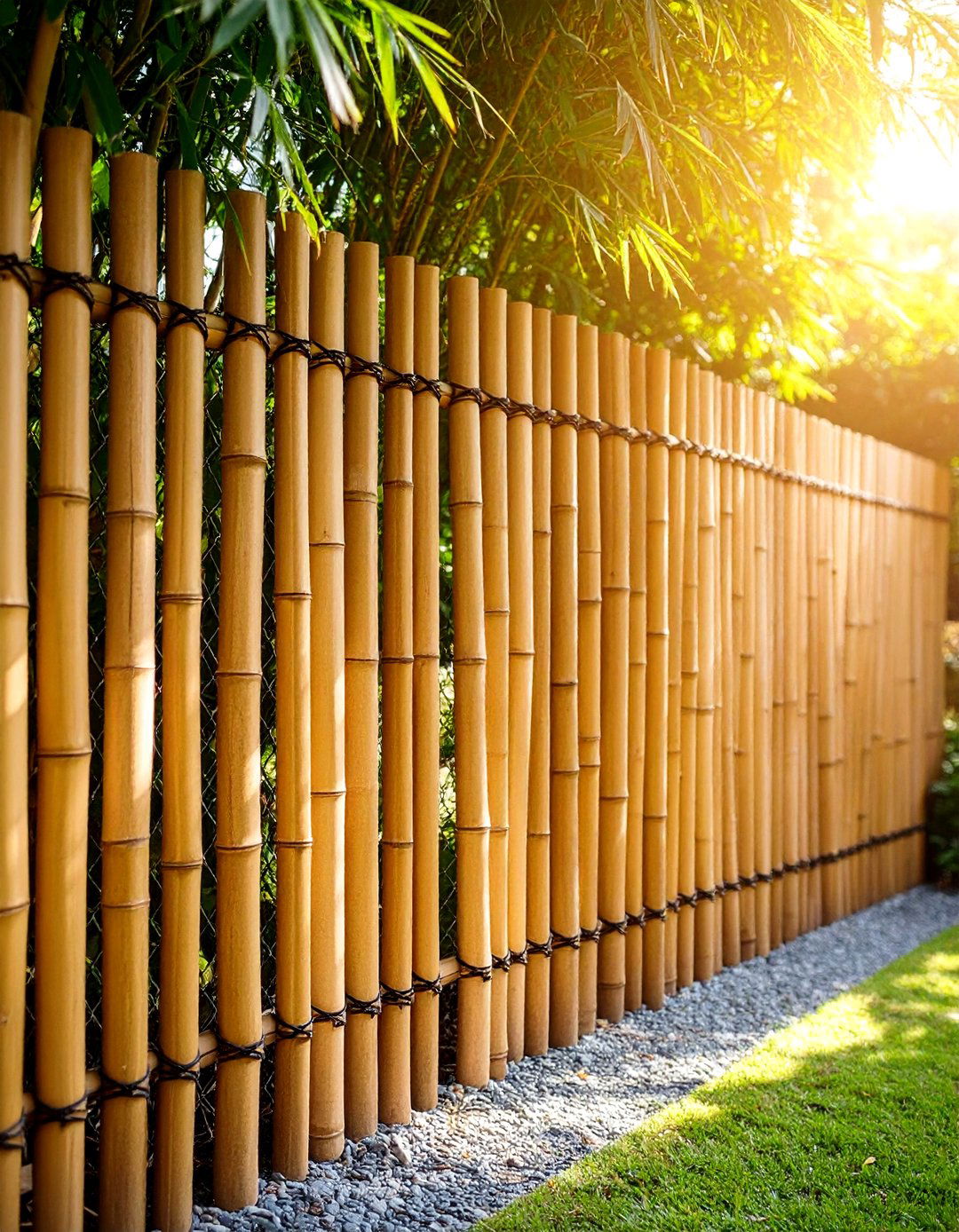 Bamboo Roll Garden Screening Warmth - 20 Garden Screening Ideas