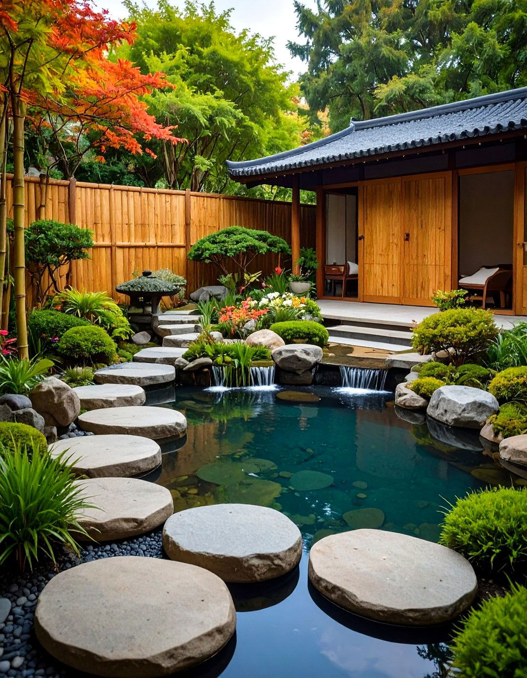 Bamboo Zen Privacy Patio Retreat - 20 Privacy Patio Ideas