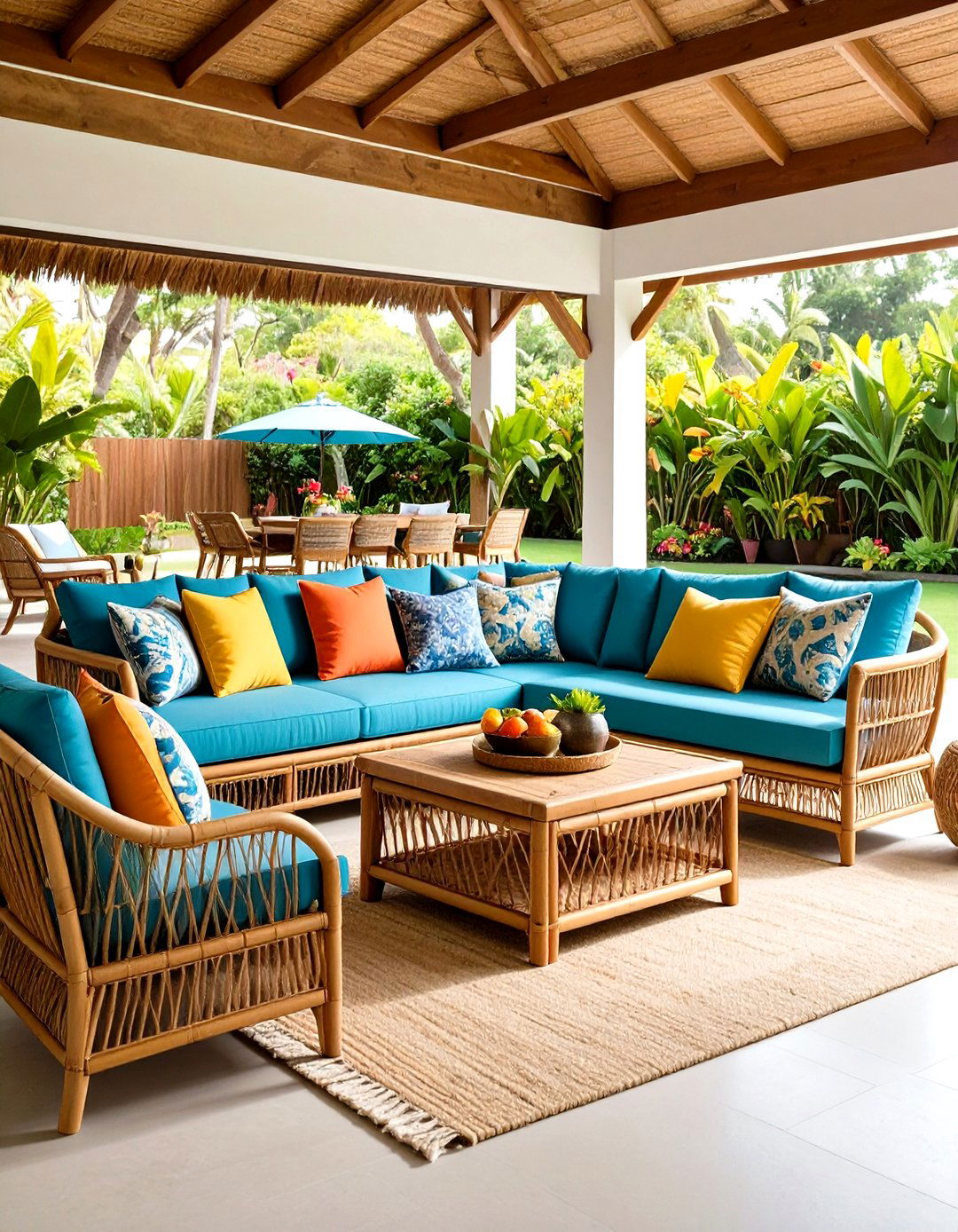 Bamboo and Rattan Furniture - 20 Tropical Patio Ideas