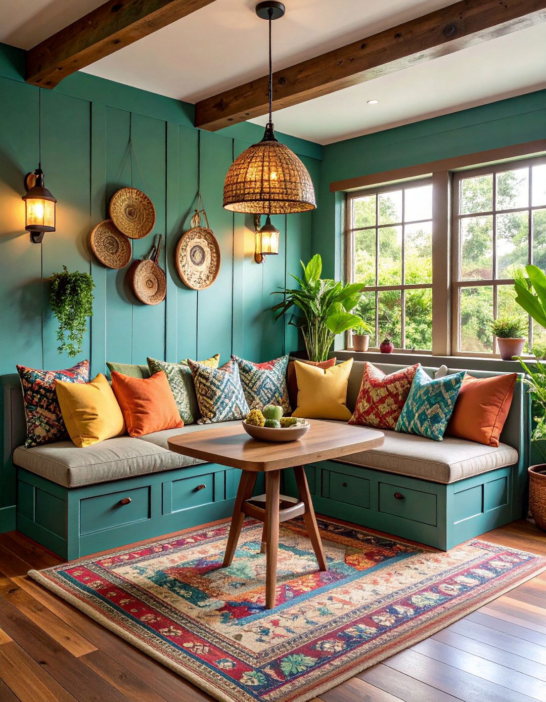 Banquette Seating Breakfast Bar Nook - 20 Breakfast Bar Ideas