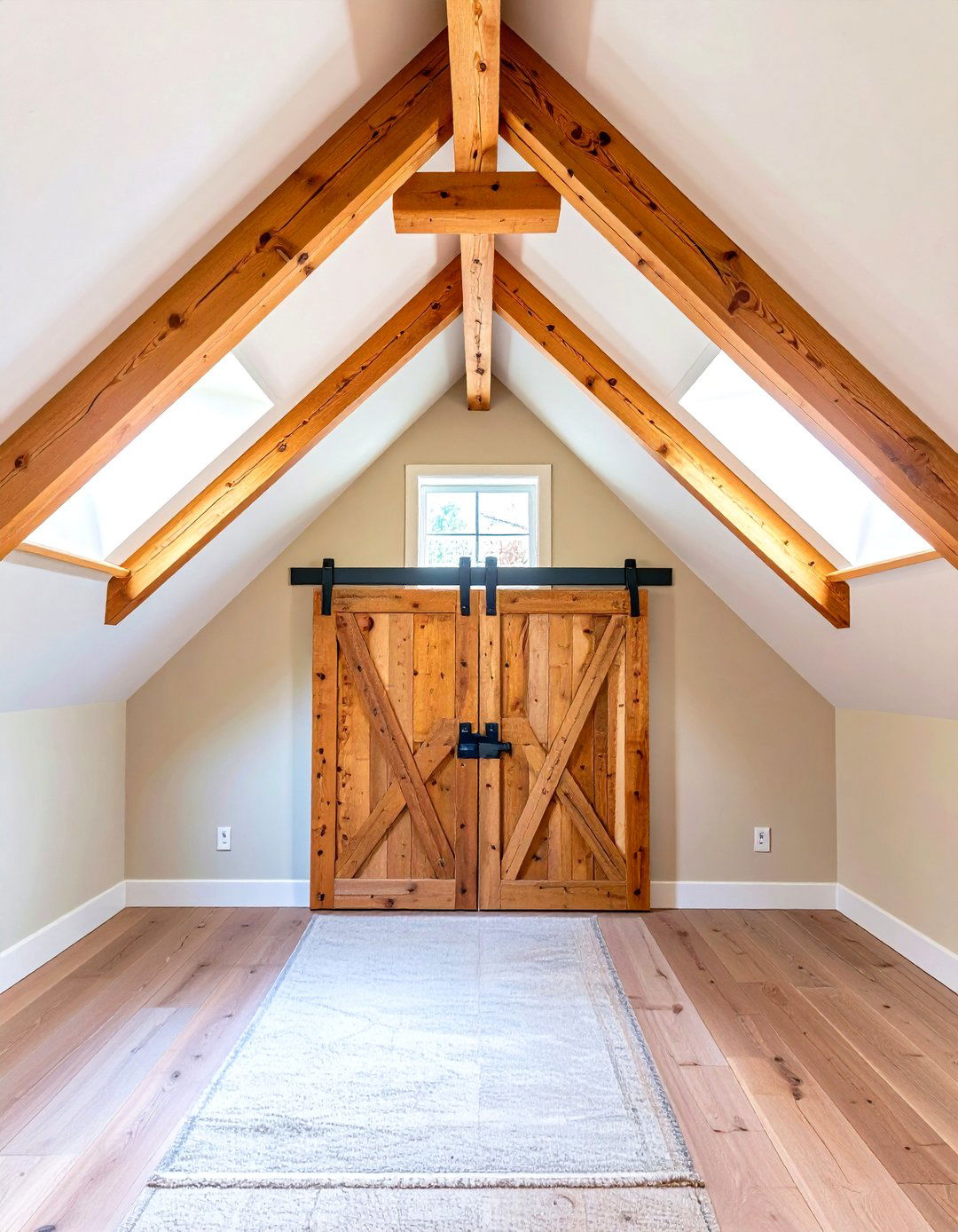 Barn Doors and Loft Style Finishes - 20 Sloped Ceiling Closet Ideas
