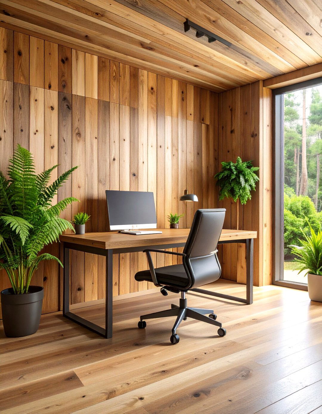 Barnwood Office Accent Wall for Professional Warmth - 20 Barnwood Accent Wall Ideas