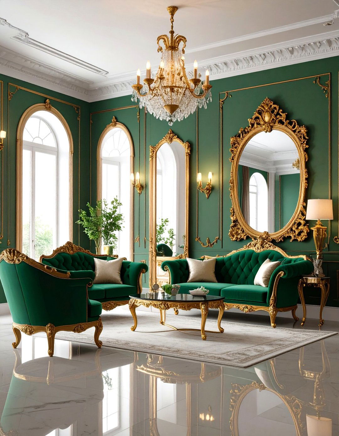 Baroque Mirror Salon - 20 Maximalist Decor Ideas