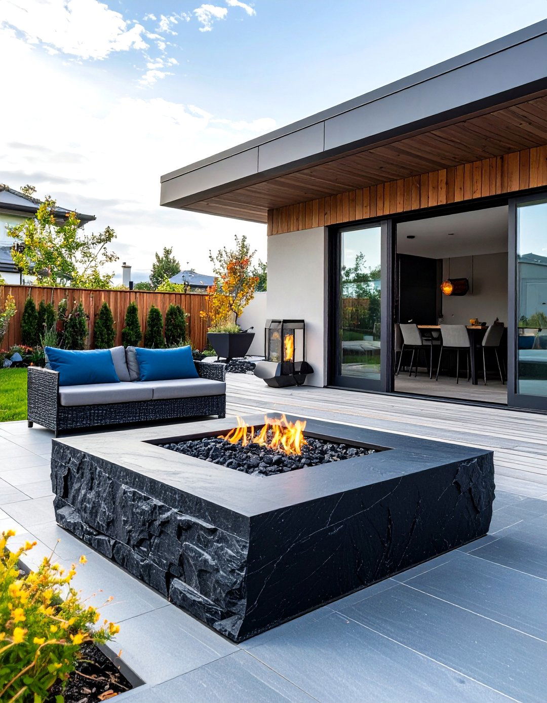 Basalt Rock Fire Pit Volcanic Design - 20 Rock Fire Pit Ideas