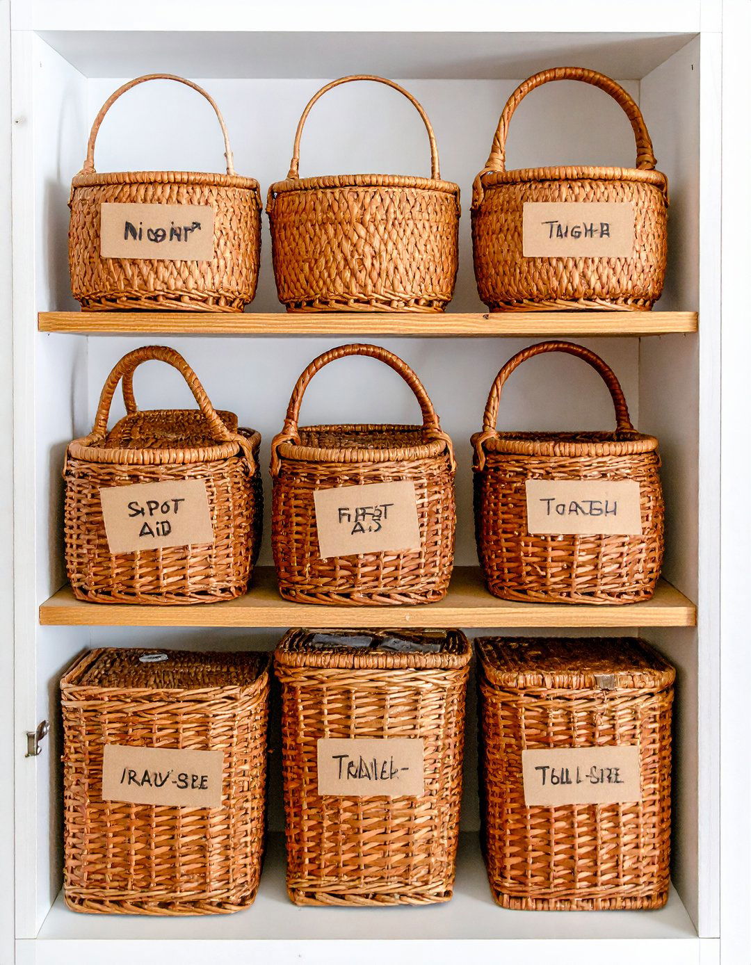 Basket Label Bathroom Organization for Categories - 20 Bathroom Organization Ideas