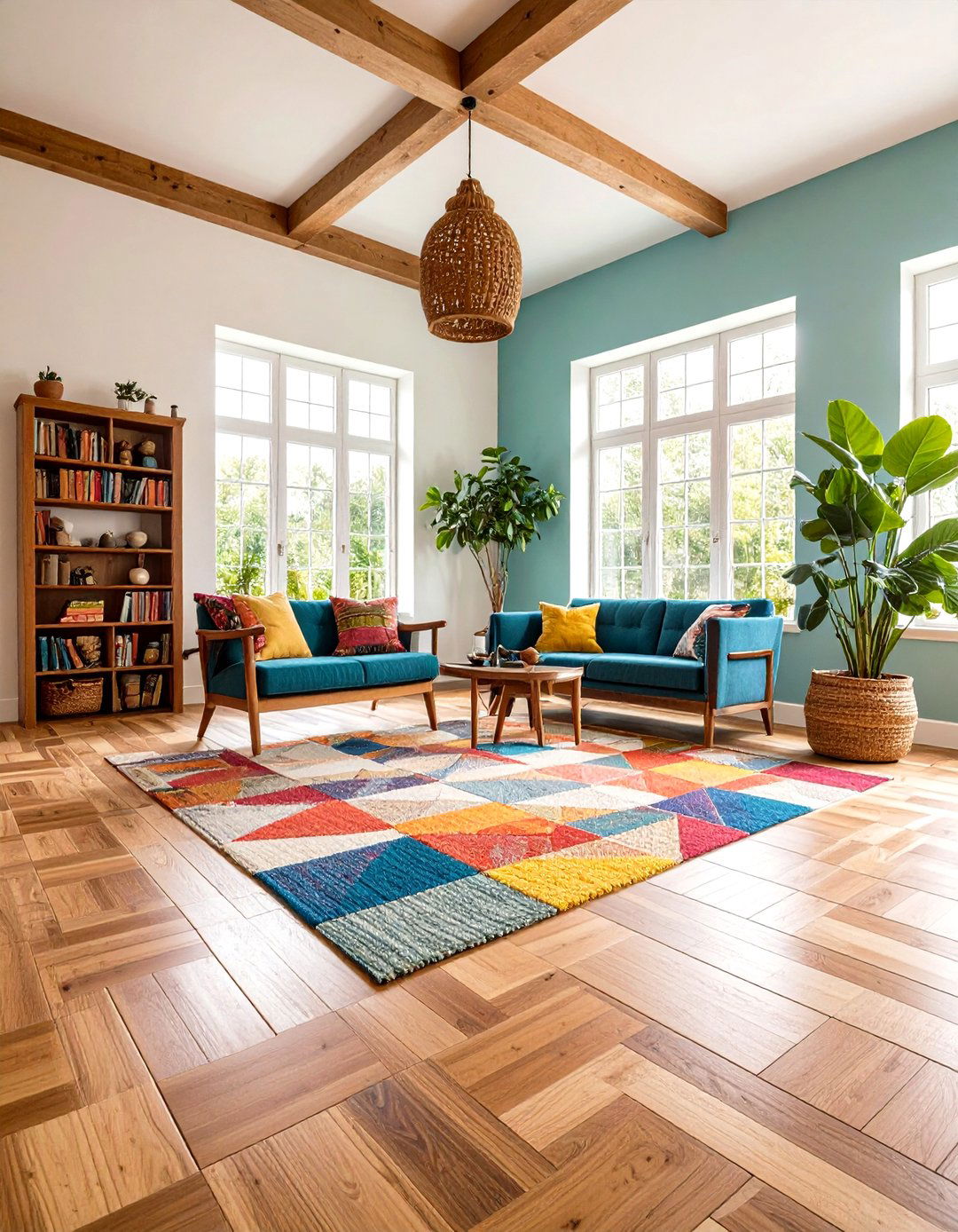 Basket Weave Wood Floor Design - 20 Wood Floor Design Ideas