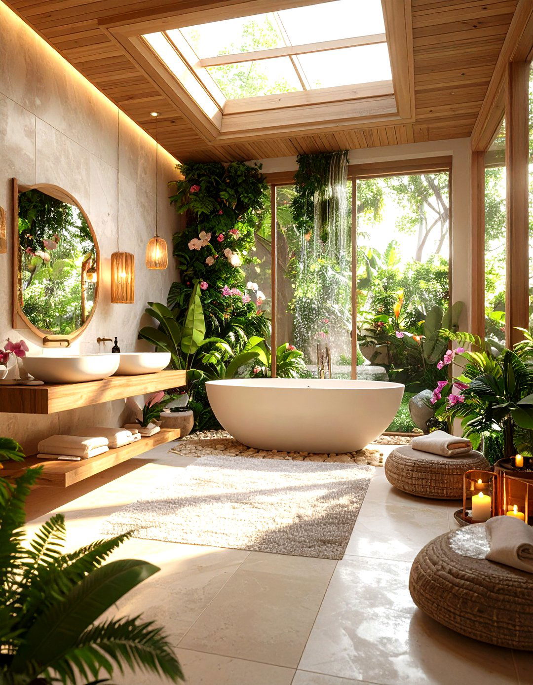 Bathroom Plant Room Spa Retreat - 20 Plant Room Ideas