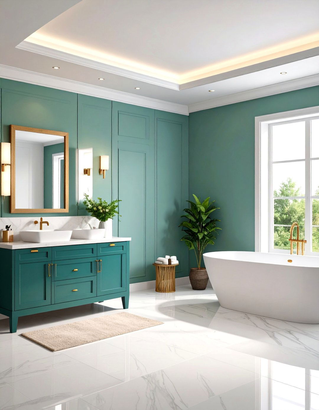 Bathroom Ready Moisture Resistant Crown - 20 Crown Molding Ideas
