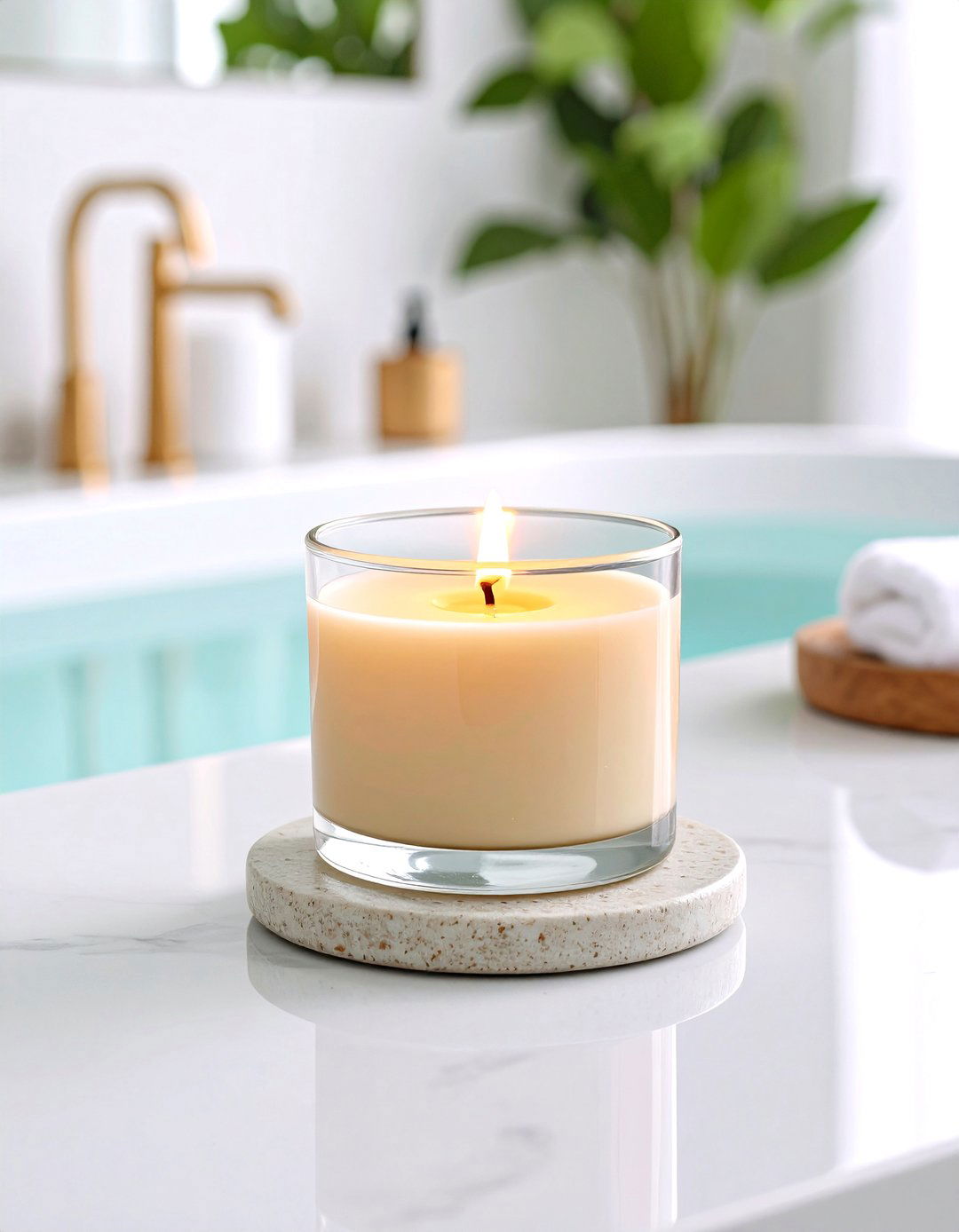 Bathroom Scented Candles for Spa Vibes - 20 Decorating With Candles