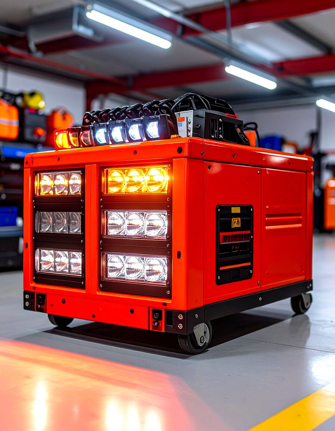 Battery Backed Emergency Lights Ensure Code Compliant Egress - 20 Garage Lighting Ideas