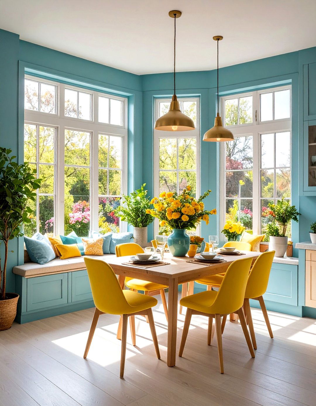 Bay Window Eat in Kitchen Breakfast Nook - 20 Eat in Kitchen Ideas