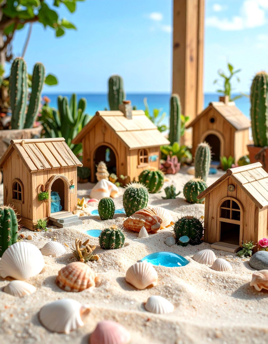 Beach Themed Fairy Garden Retreat - 20 Fairy Garden Ideas