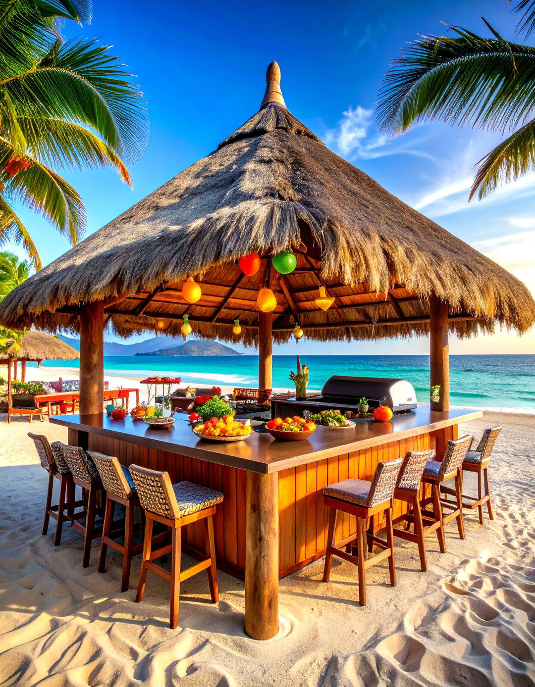 Beachside Palapa Mexican Outdoor Kitchen - 20 Mexican Outdoor Kitchen Ideas