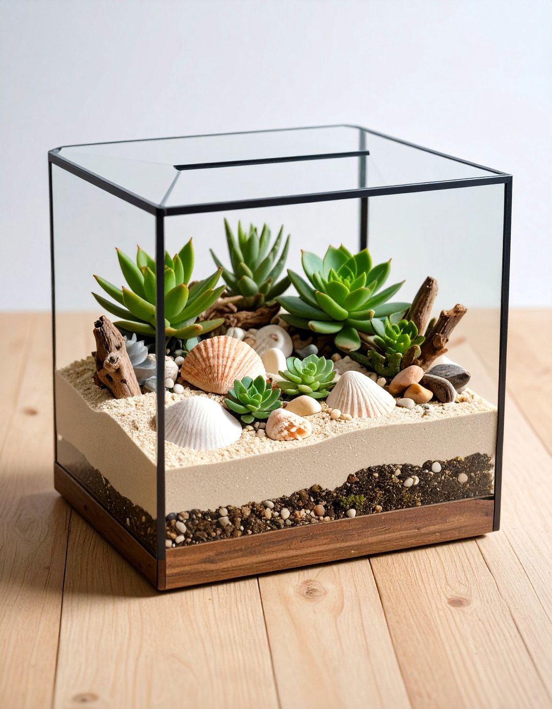Beachy Terrarium - 20 Terrarium Ideas