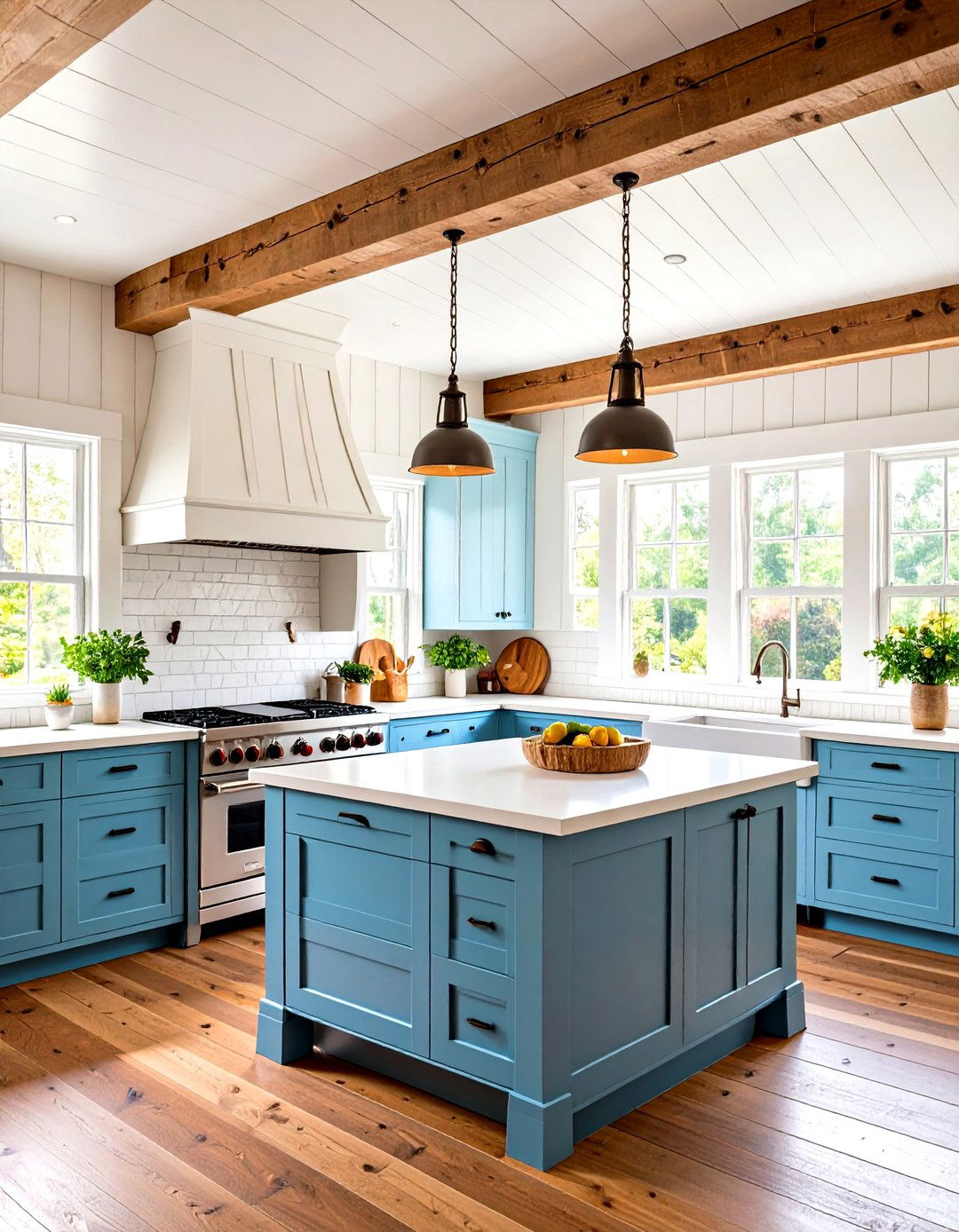 Beadboard Kitchen Soffit Cottage Style - 20 Kitchen Soffit Ideas