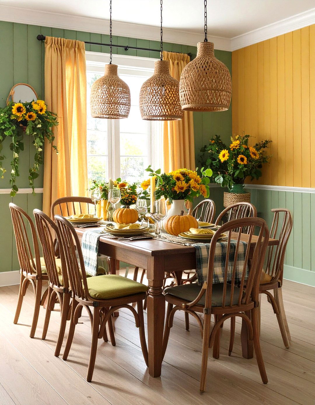 Beadboard Wall Paneling That Brightens the Room - 20 Dining Room Wall Paneling Ideas