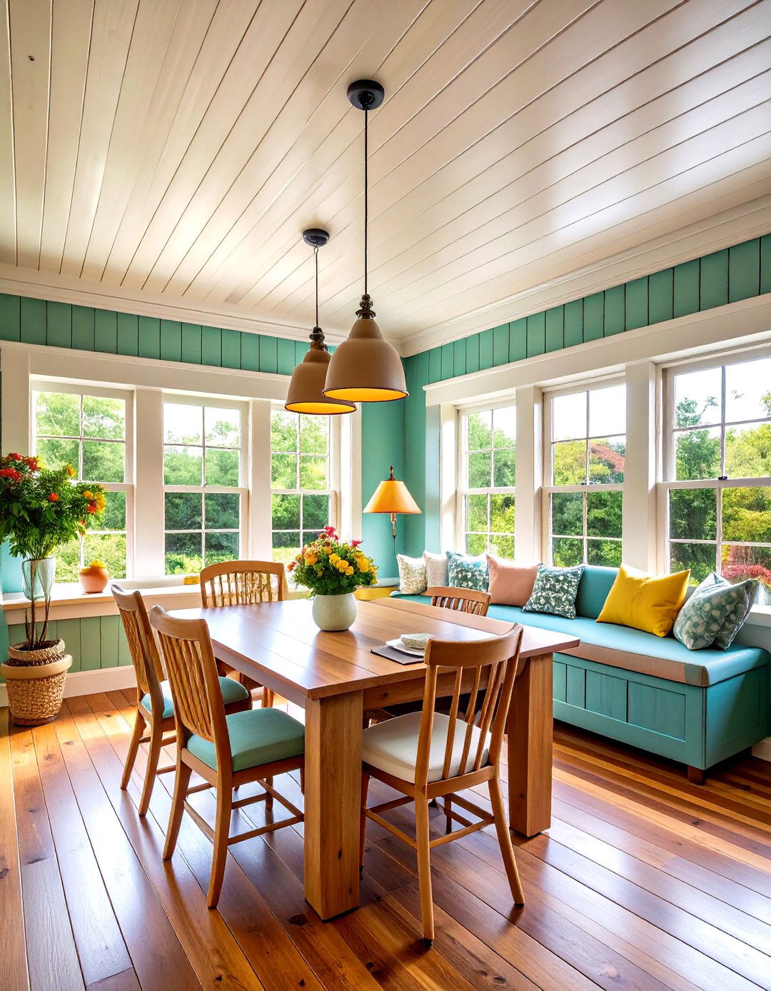 Beadboard Wood Plank Ceiling Character - 20 Wood Plank Ceiling Ideas