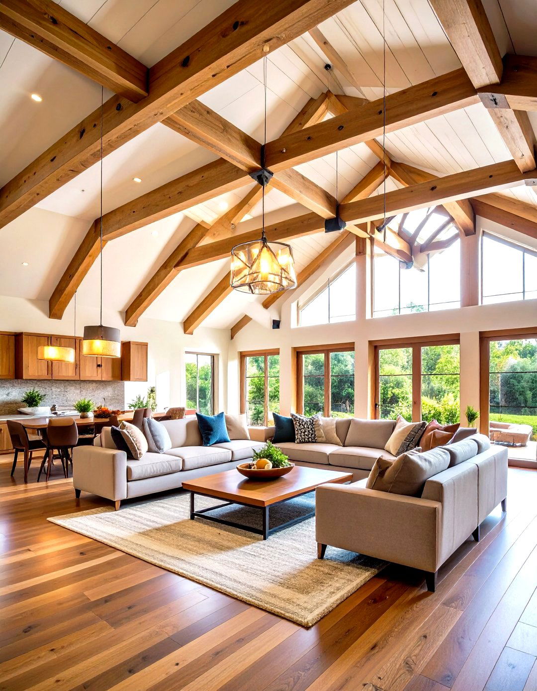 Beam Placement and Spacing - 20 Vaulted Ceiling With Beams