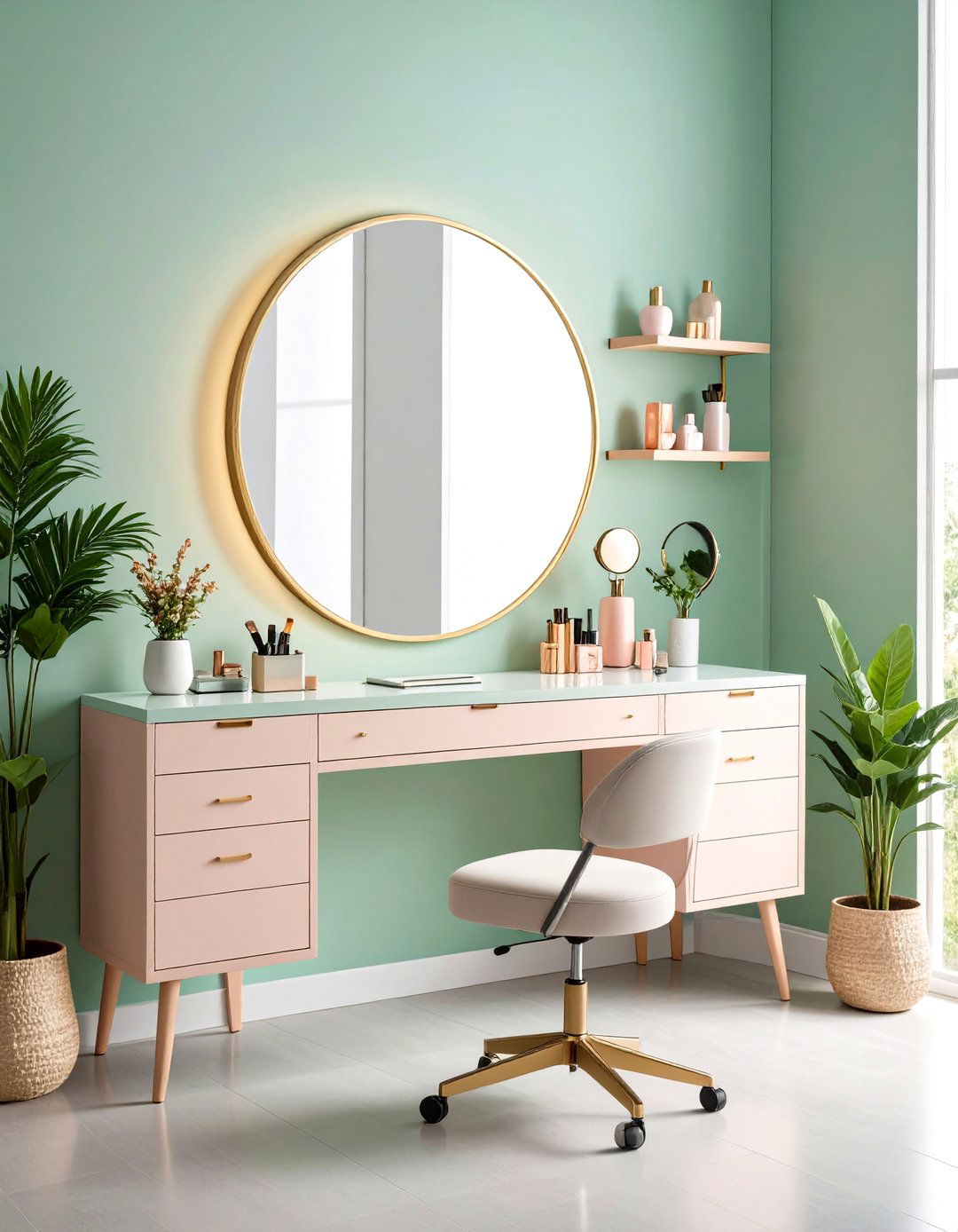 Beauty Friendly Ring Light Station Gamer Girl Room - 20 Gamer Girl Room Ideas