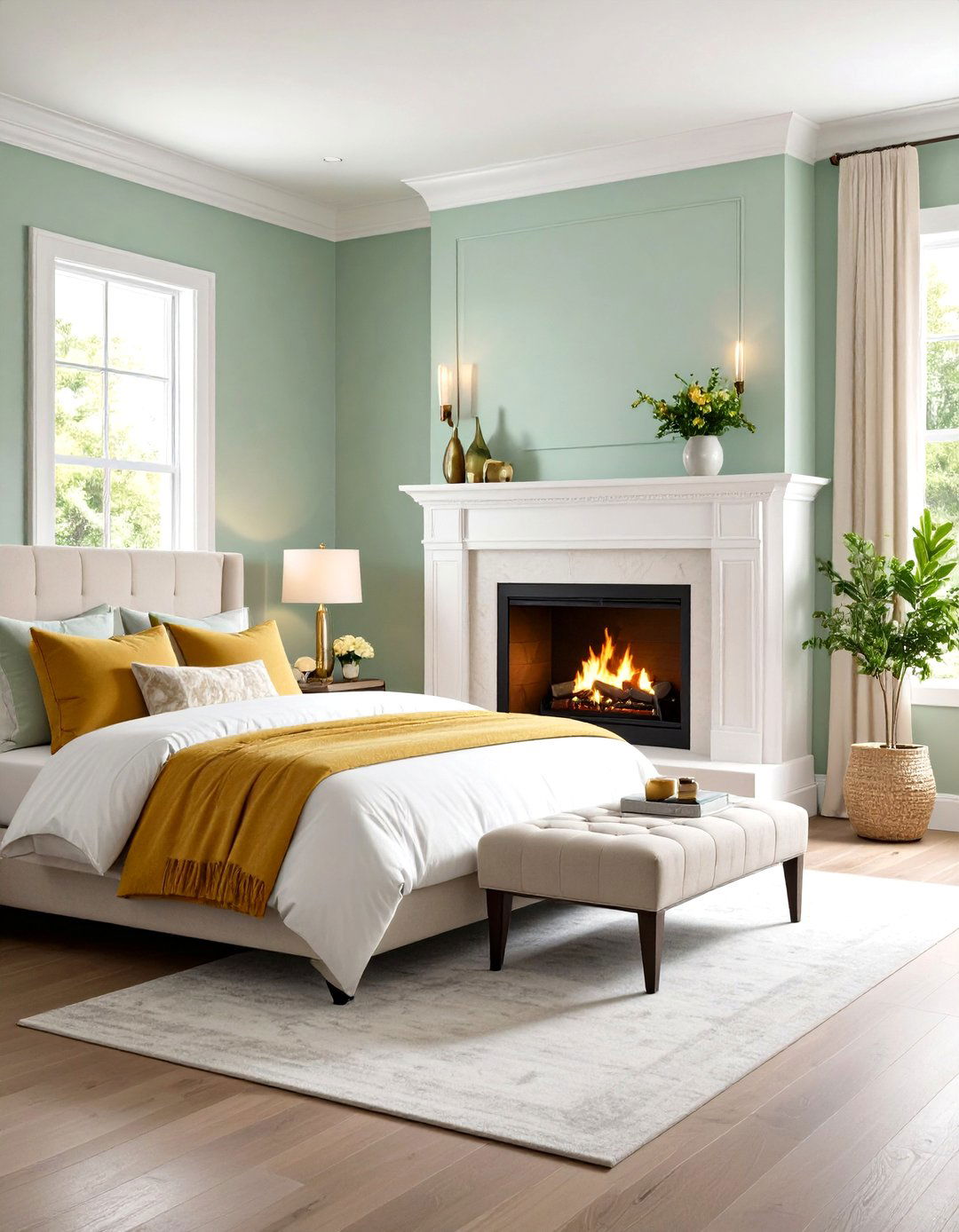 Bedroom Corner Gas Fireplace for Intimate Ambiance - 20 Corner Gas Fireplace Ideas
