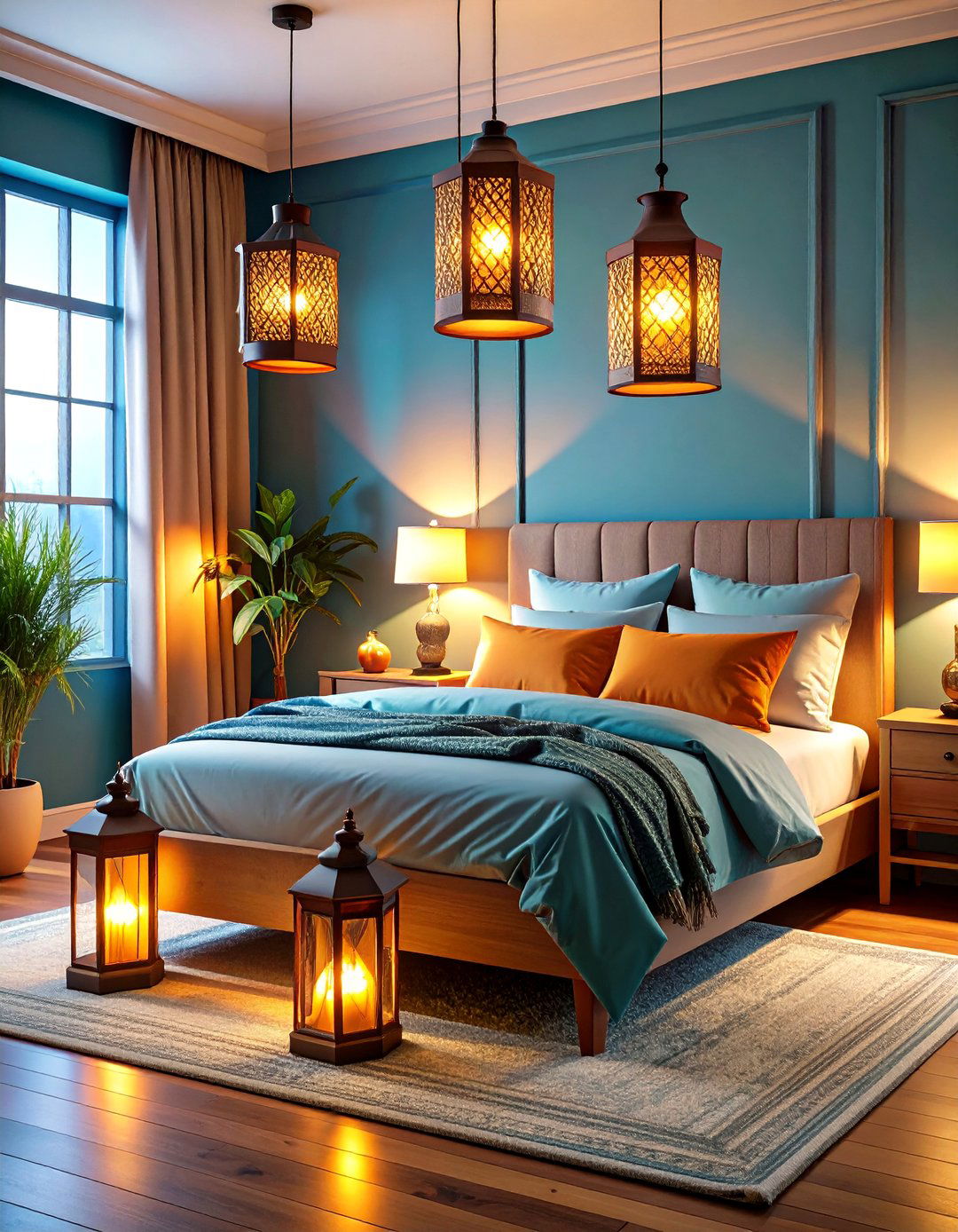 Bedroom Lantern Nighttime Sanctuary - 20 Lantern Decor Ideas