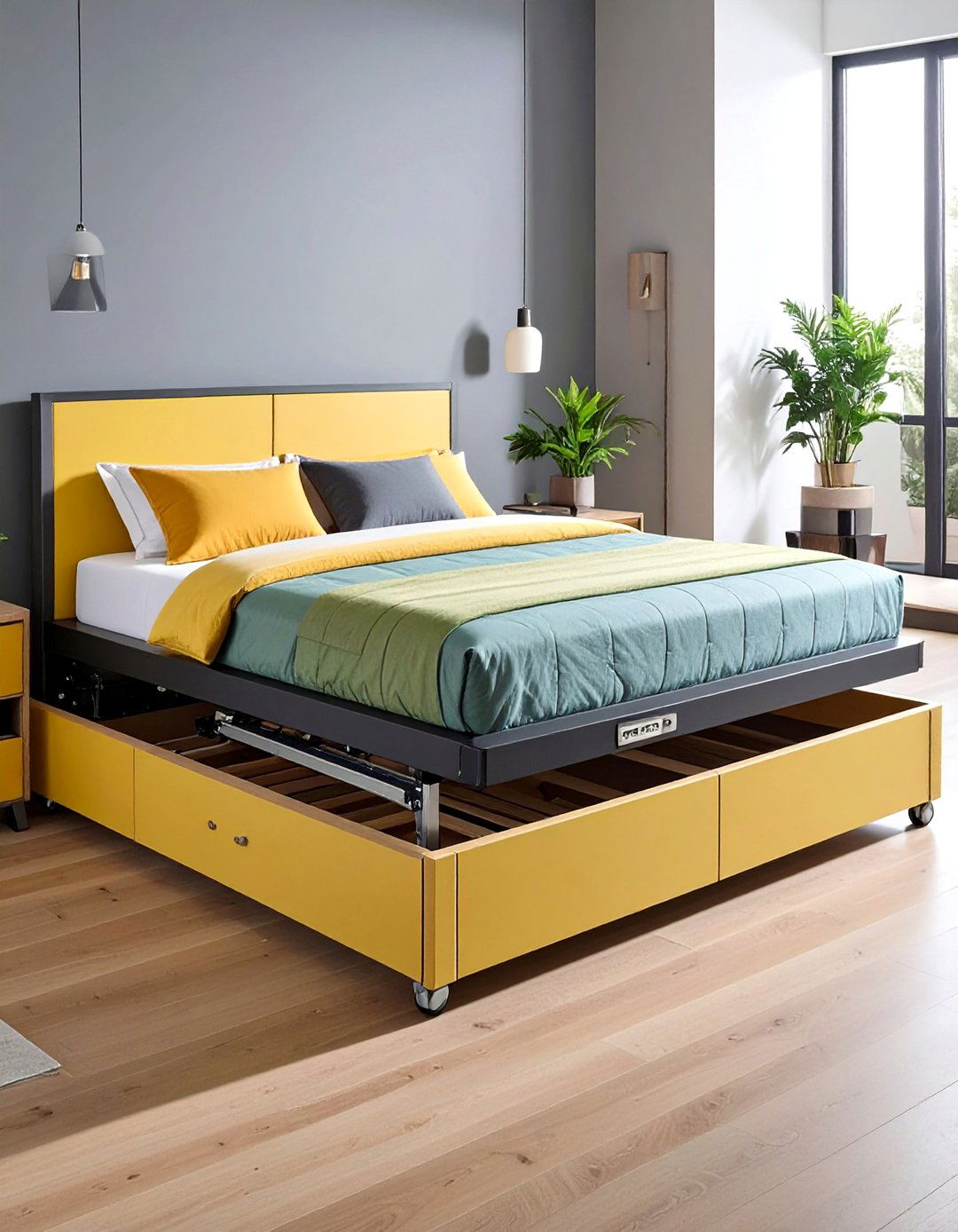 Bedroom Storage Lift Up Platform Bed - 20 Bedroom Storage Ideas