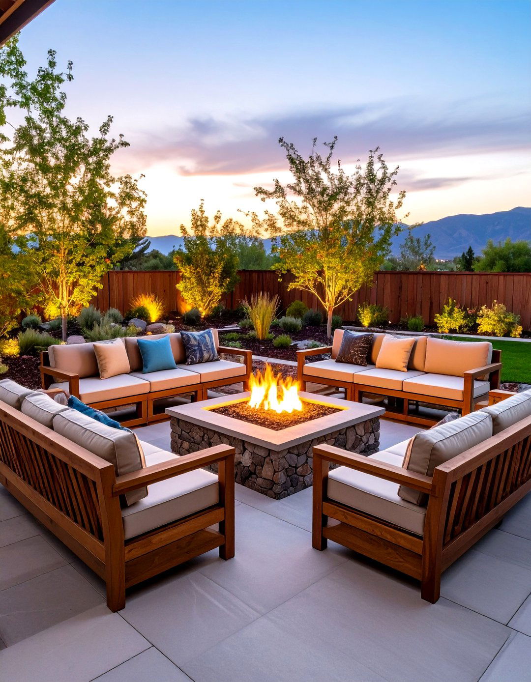 Bench Fire Pit Seating with Storage - 20 Fire Pit Seating Ideas