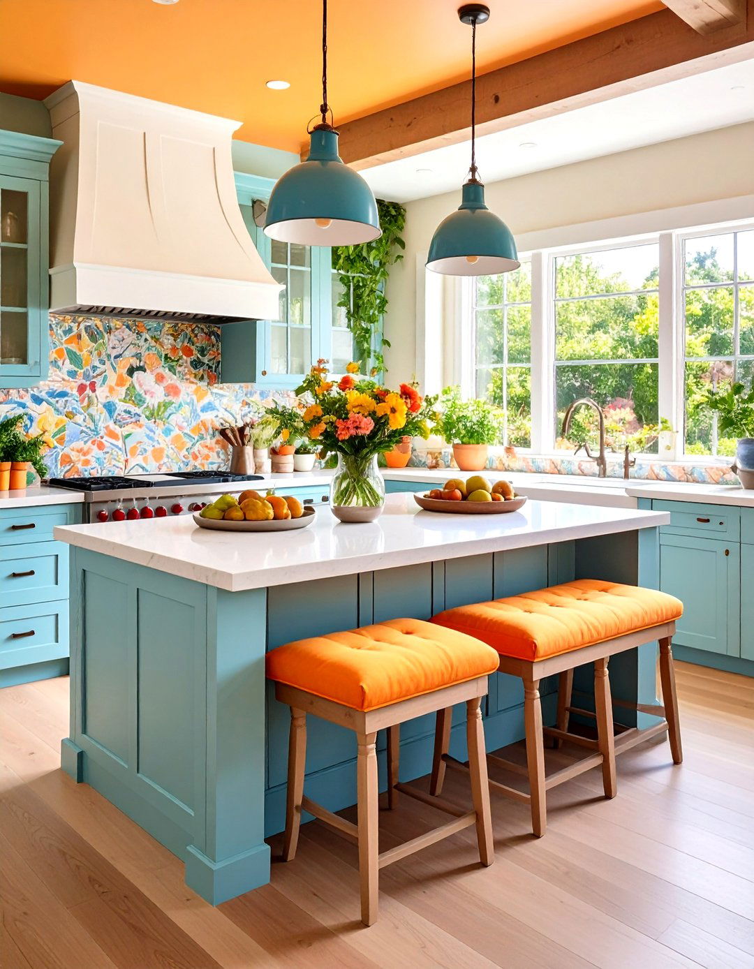 Bench Seating Extension - 20 Small Kitchen Island Ideas