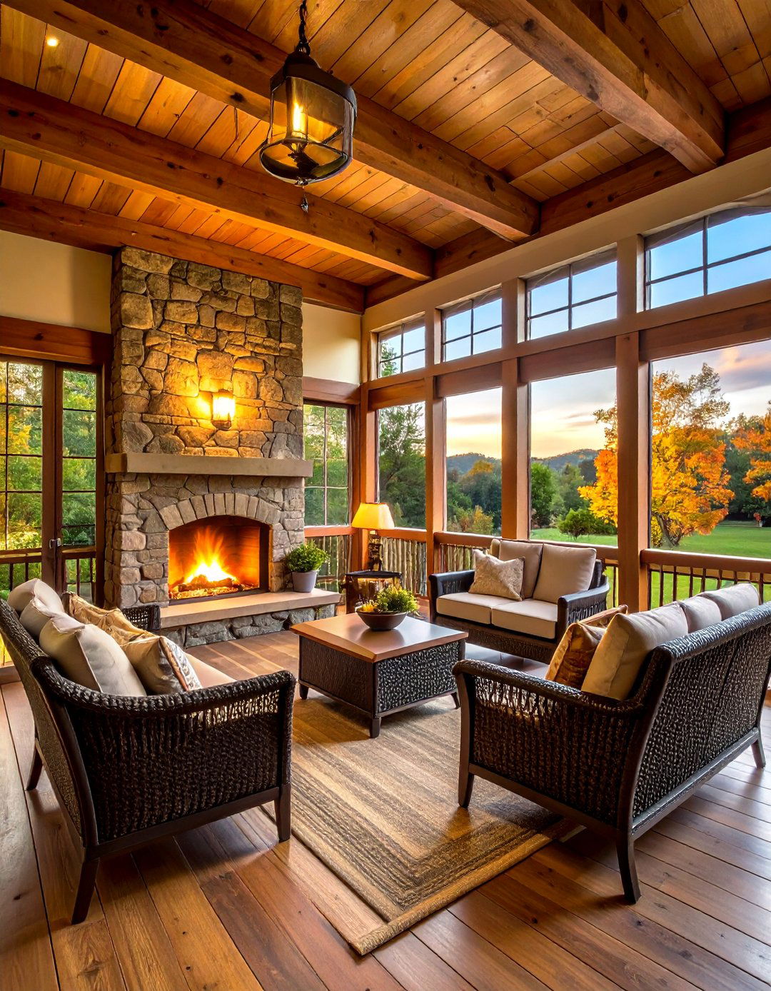 Benefits of Adding a Fireplace to a Screened in Porch - 20 Screened-in Porch With Fireplace Ideas