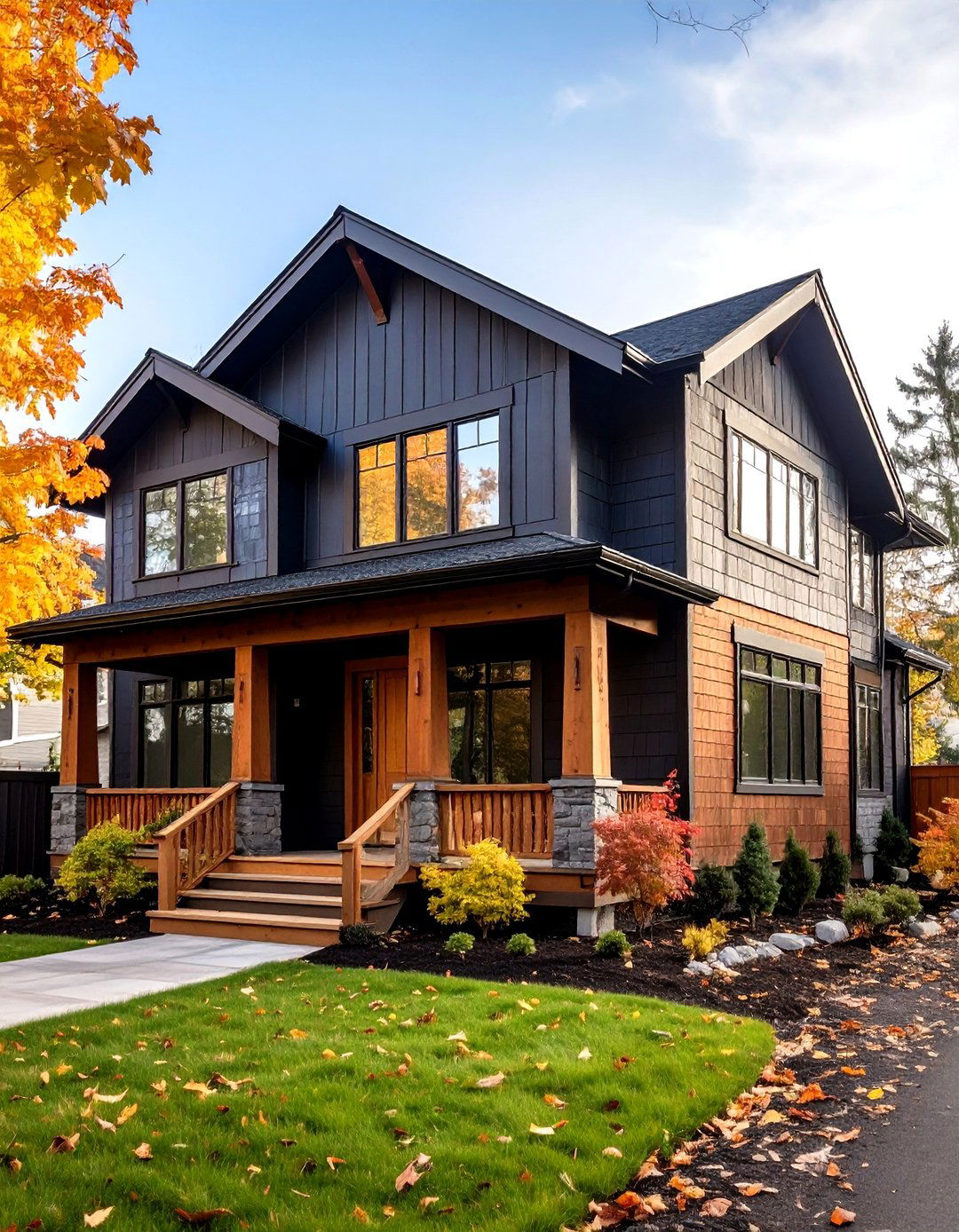 Benjamin Moore Wrought Iron Black House with Cedar Accents - 20 Paint Colors for a Modern Black House With Cedar Accents