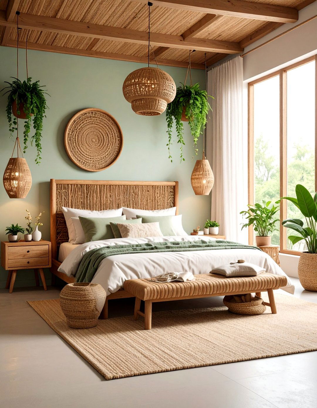 Biophilic Bedroom Design with Natural Elements - 20 Bedroom Design Ideas