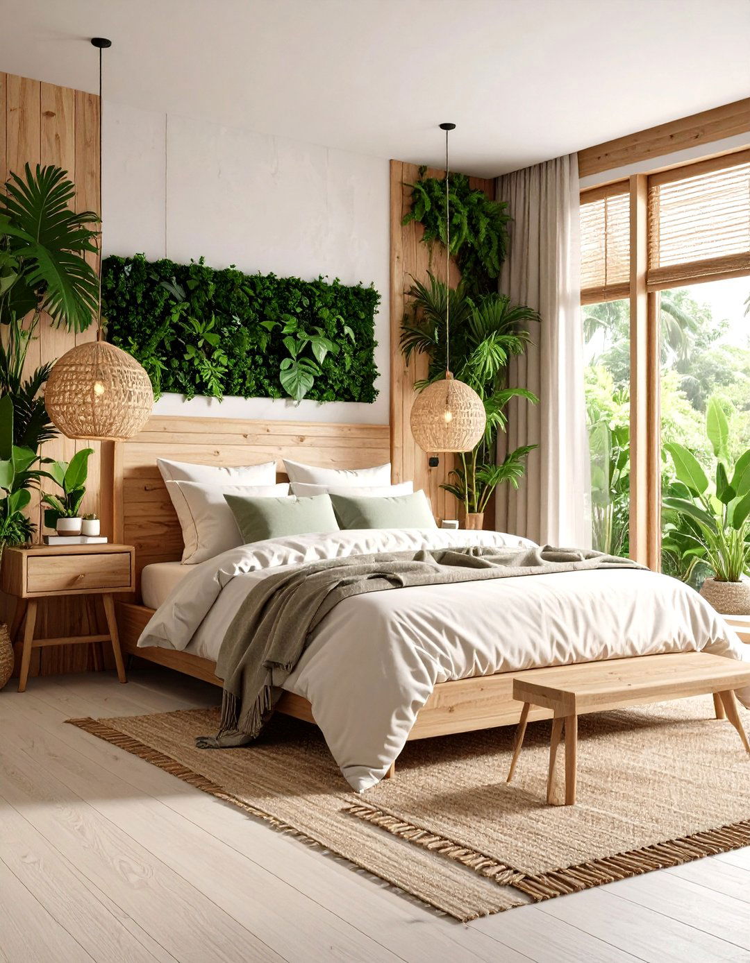 Biophilic Bedroom Oasis - 20 Dreamy Bedroom Design Ideas