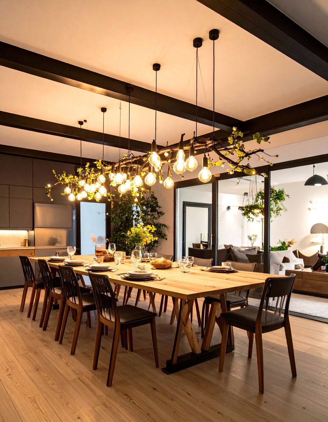 Biophilic Branch Form Lights Connect Indoors with Nature - 20 Dining Room Lighting Ideas