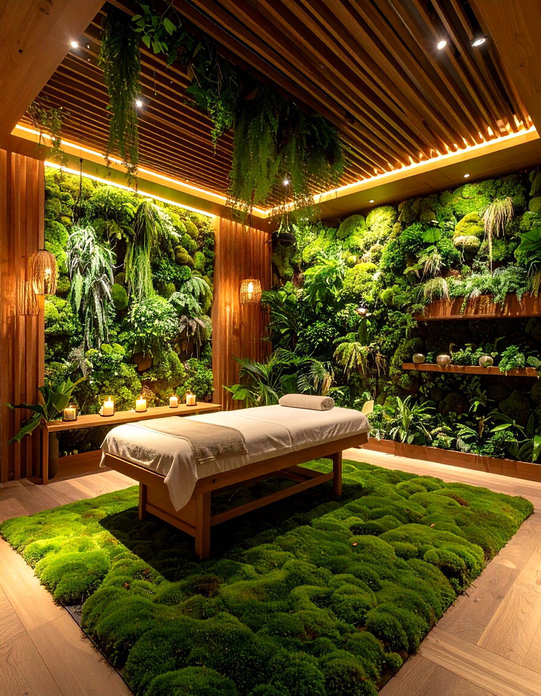Biophilic Forest Retreat - 20 Massage Room Setup Ideas