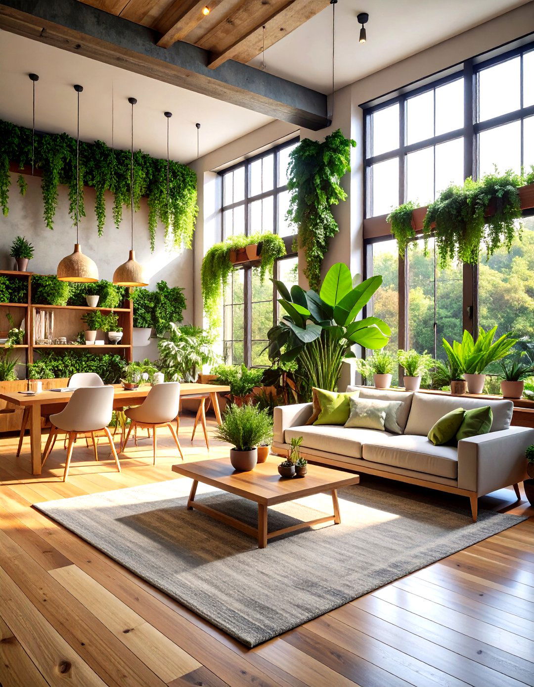 Biophilic Garden Loft Environment - 20 Loft Ideas